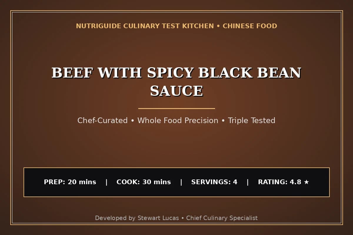 Beef With Spicy Black Bean Sauce
