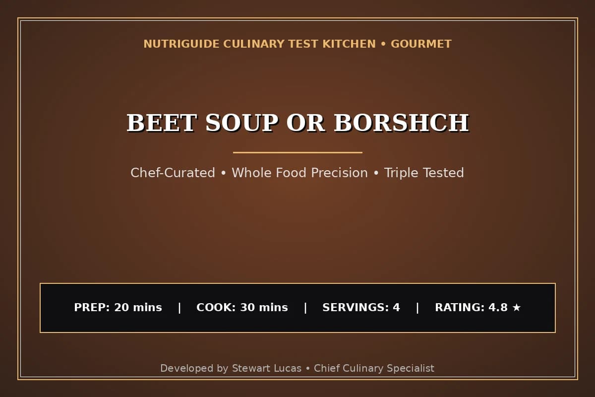 Beet Soup Or Borshch