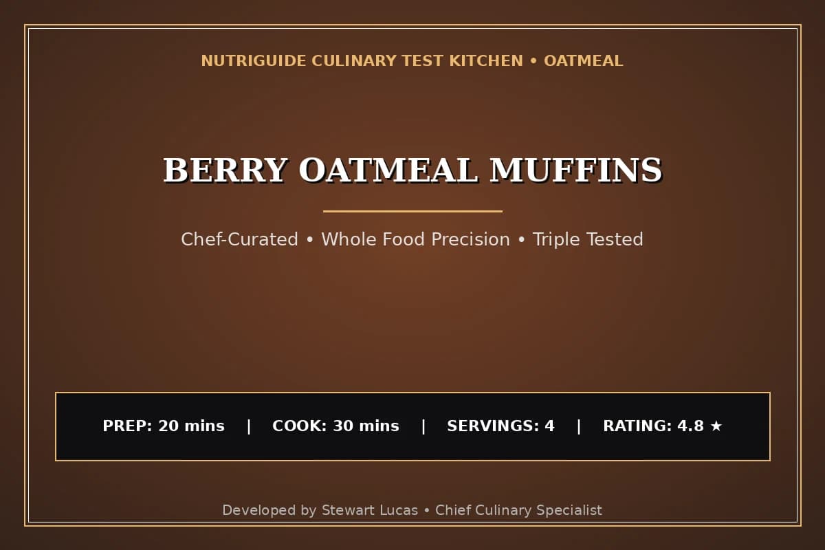 Berry Oatmeal Muffins
