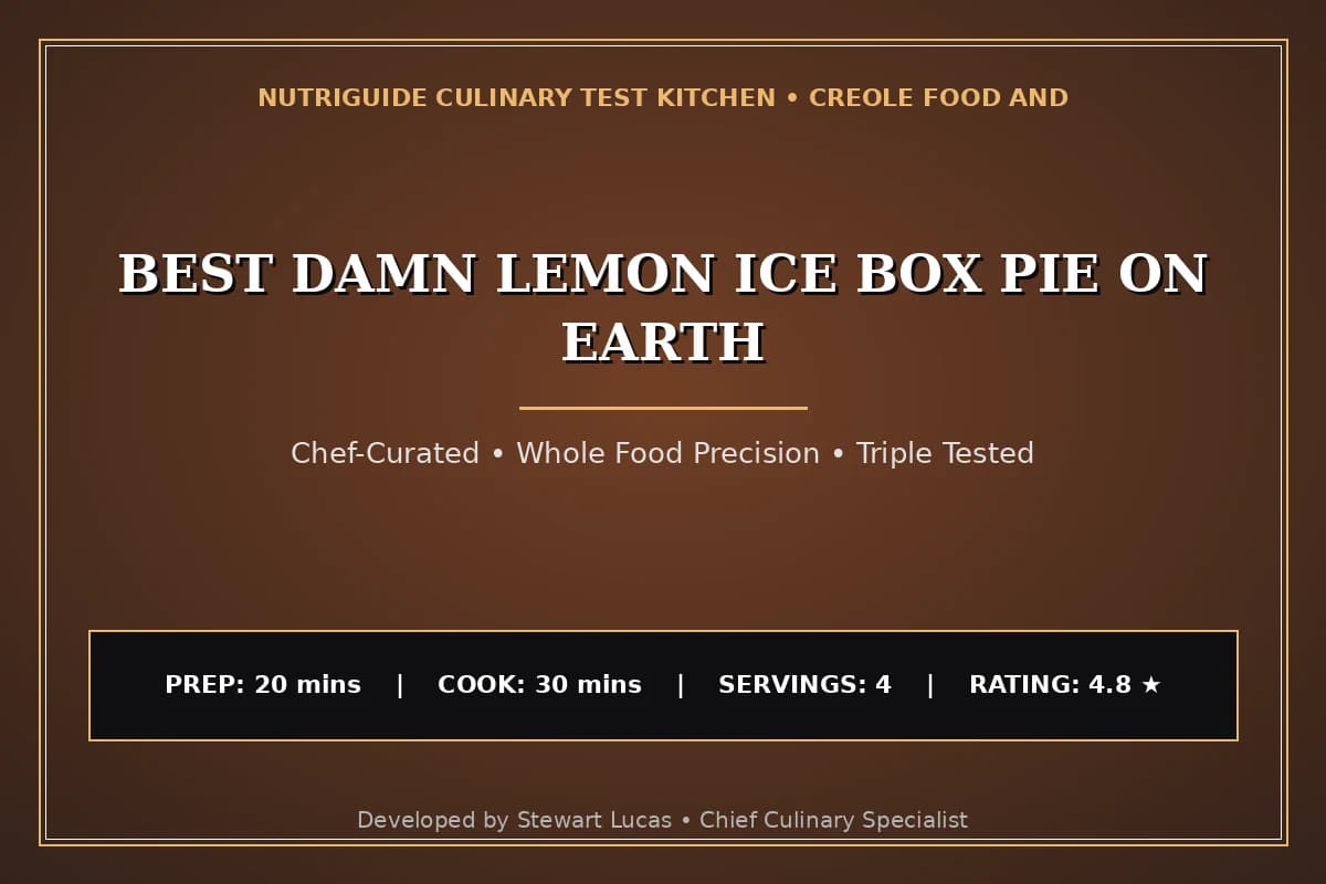 Best Damn Lemon Ice Box Pie On Earth