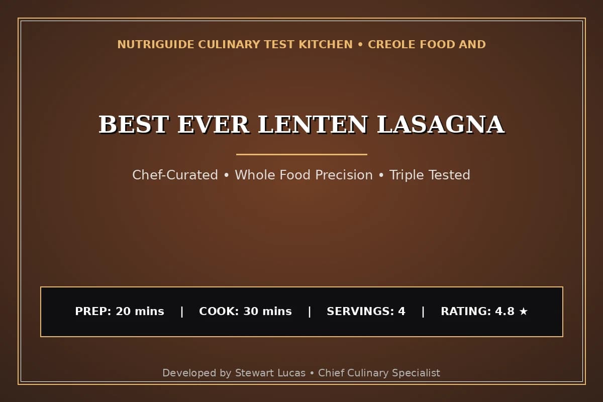 Best Ever Lenten Lasagna