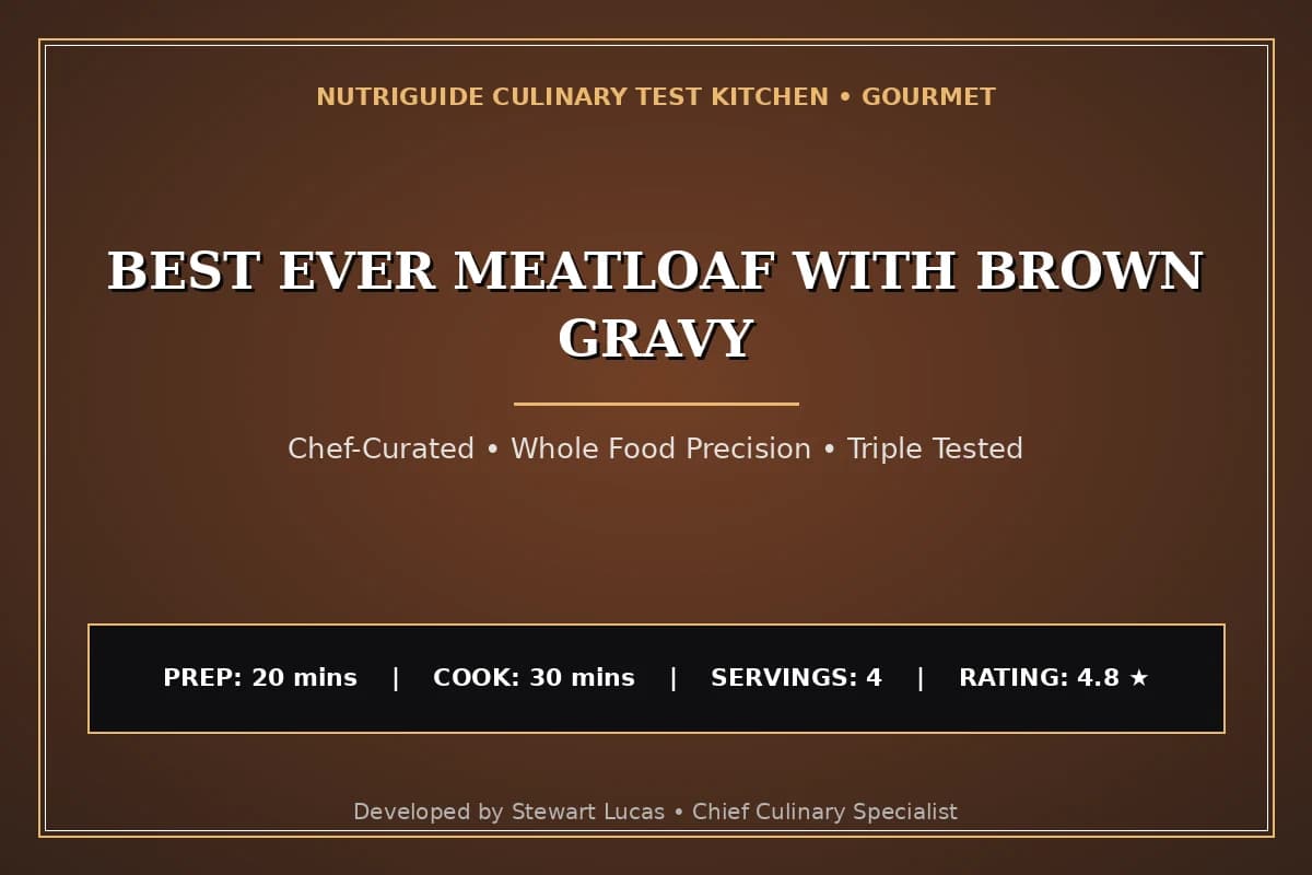 Best Ever Meatloaf With Brown Gravy