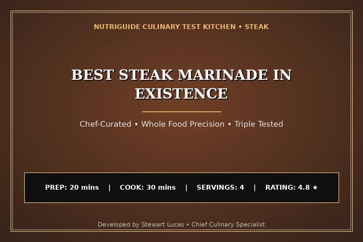 Best Steak Marinade In Existence