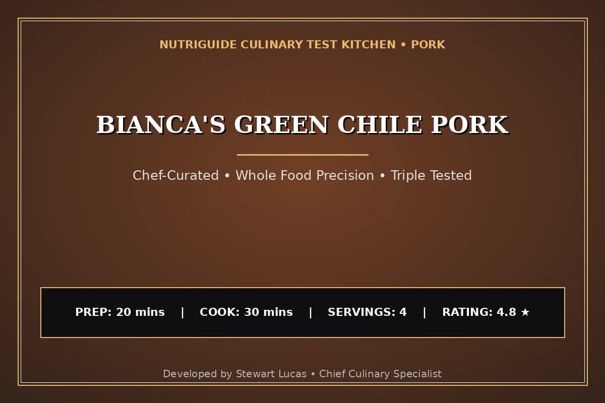 Bianca'S Green Chile Pork