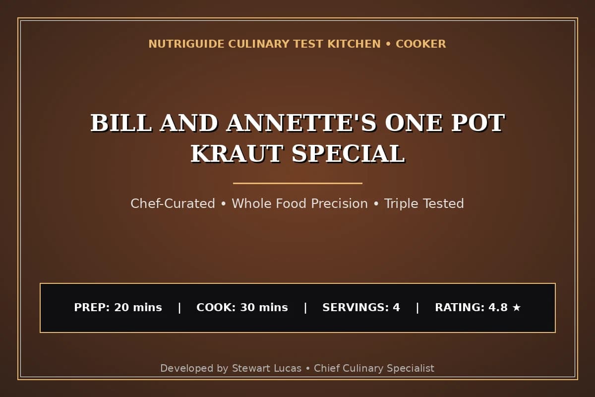 Bill And Annette'S One Pot Kraut Special