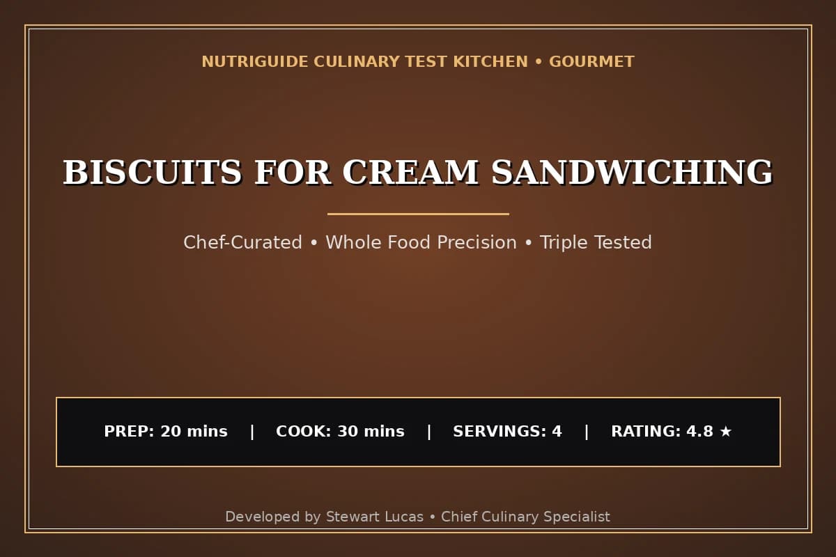 Biscuits For Cream Sandwiching