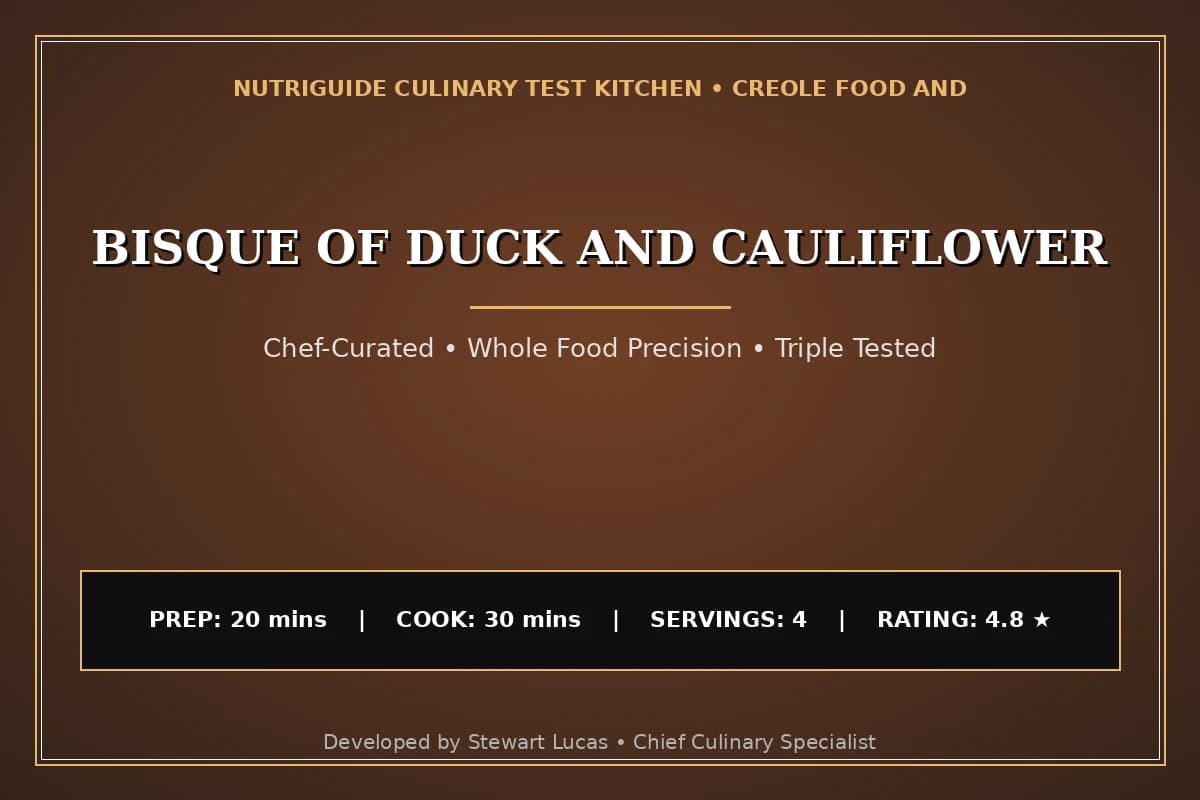 Bisque Of Duck And Cauliflower