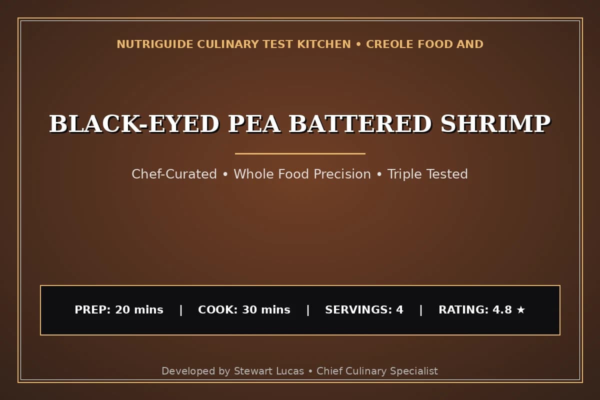 Black-Eyed Pea Battered Shrimp