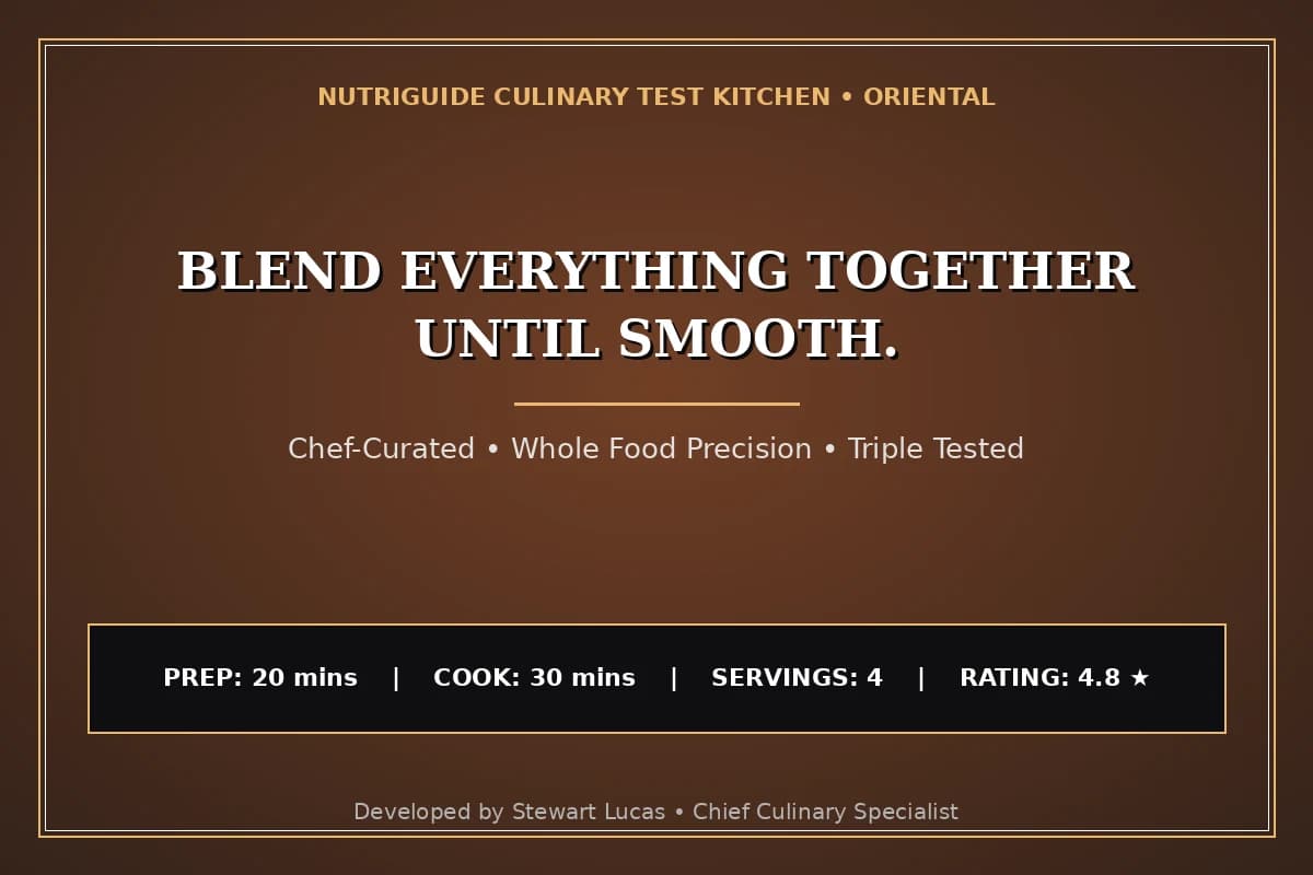 Blend Everything Together Until Smooth.