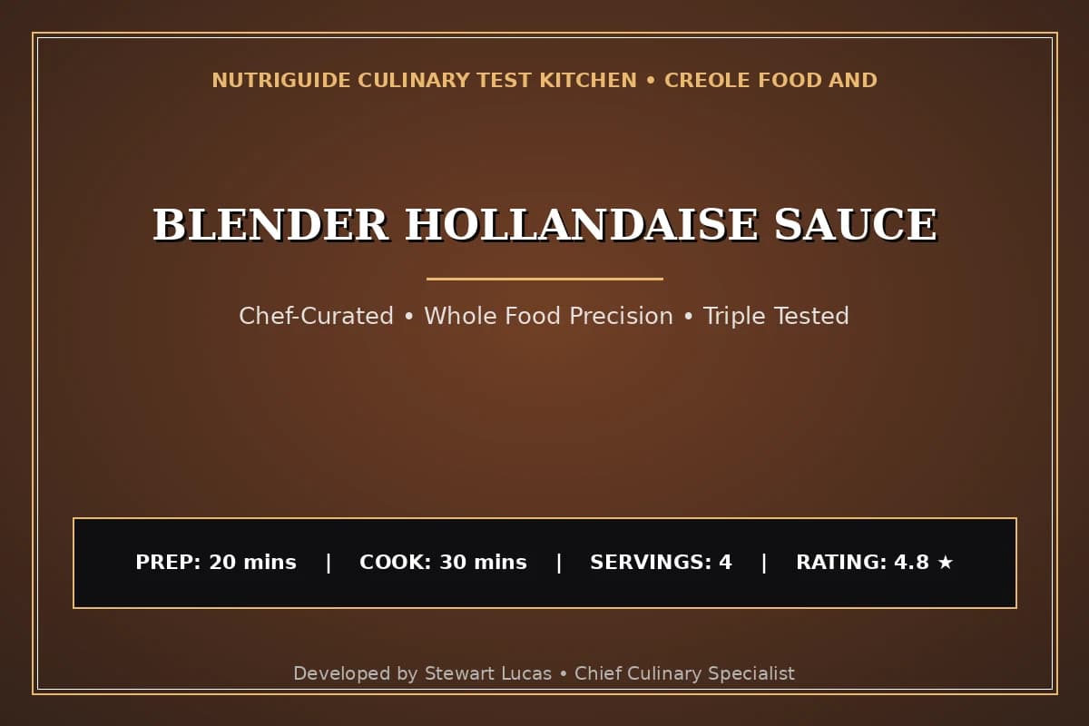 Blender Hollandaise Sauce