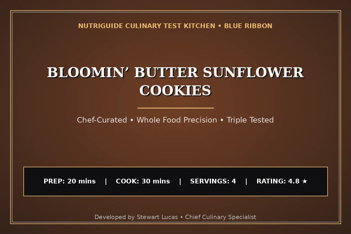 Bloomin’ Butter Sunflower Cookies