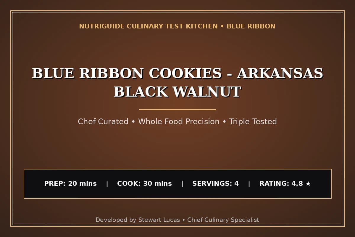 Blue Ribbon Cookies - Arkansas Black Walnut