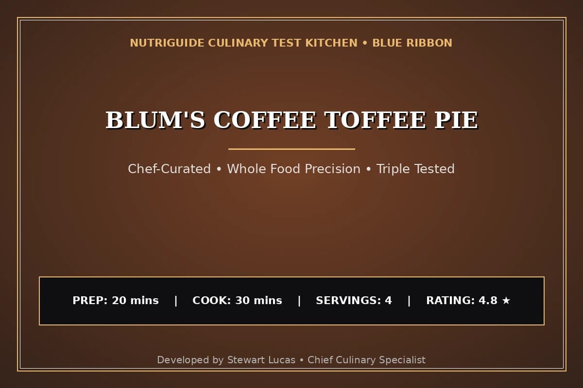 Blum'S Coffee Toffee Pie