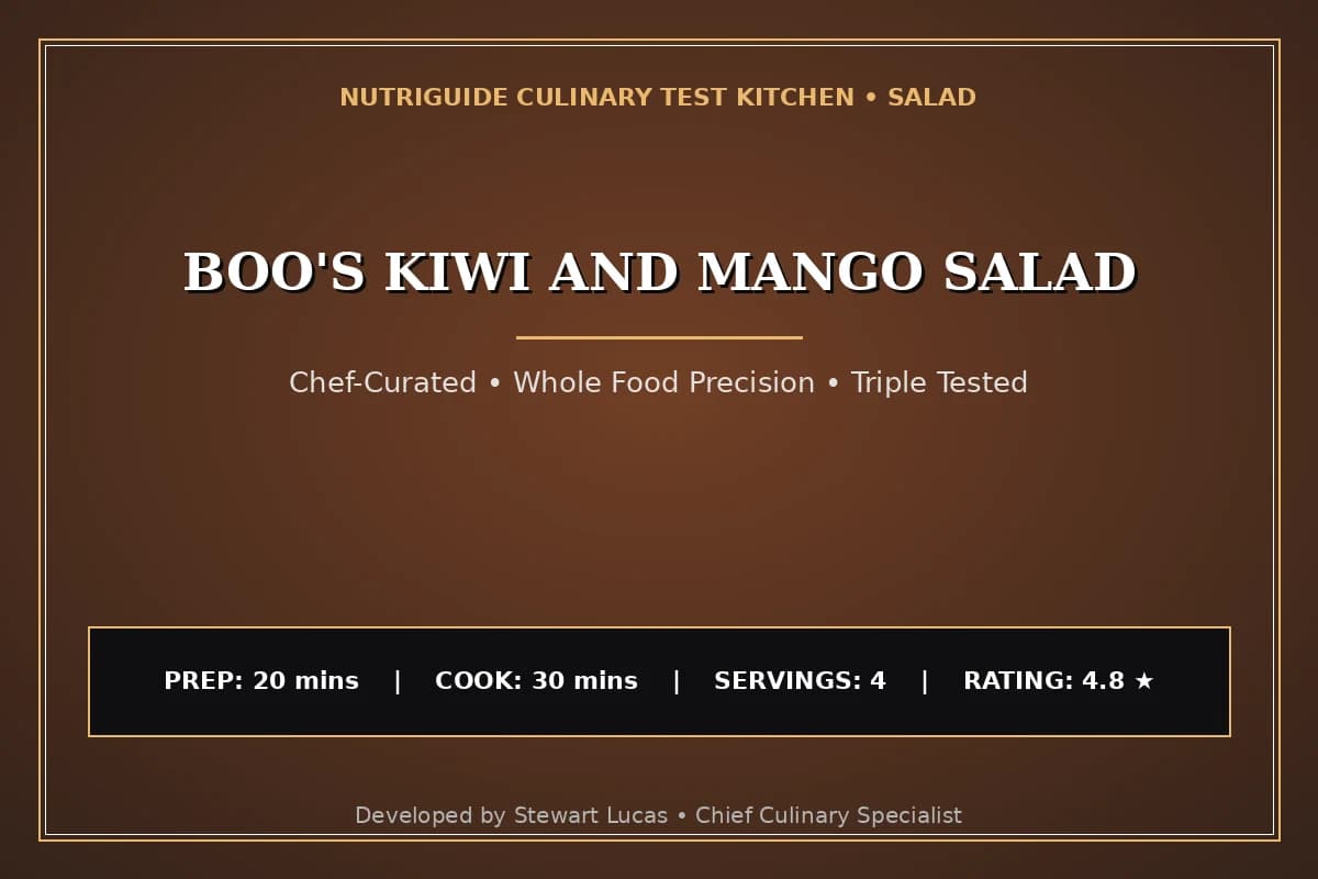Boo'S Kiwi And Mango Salad