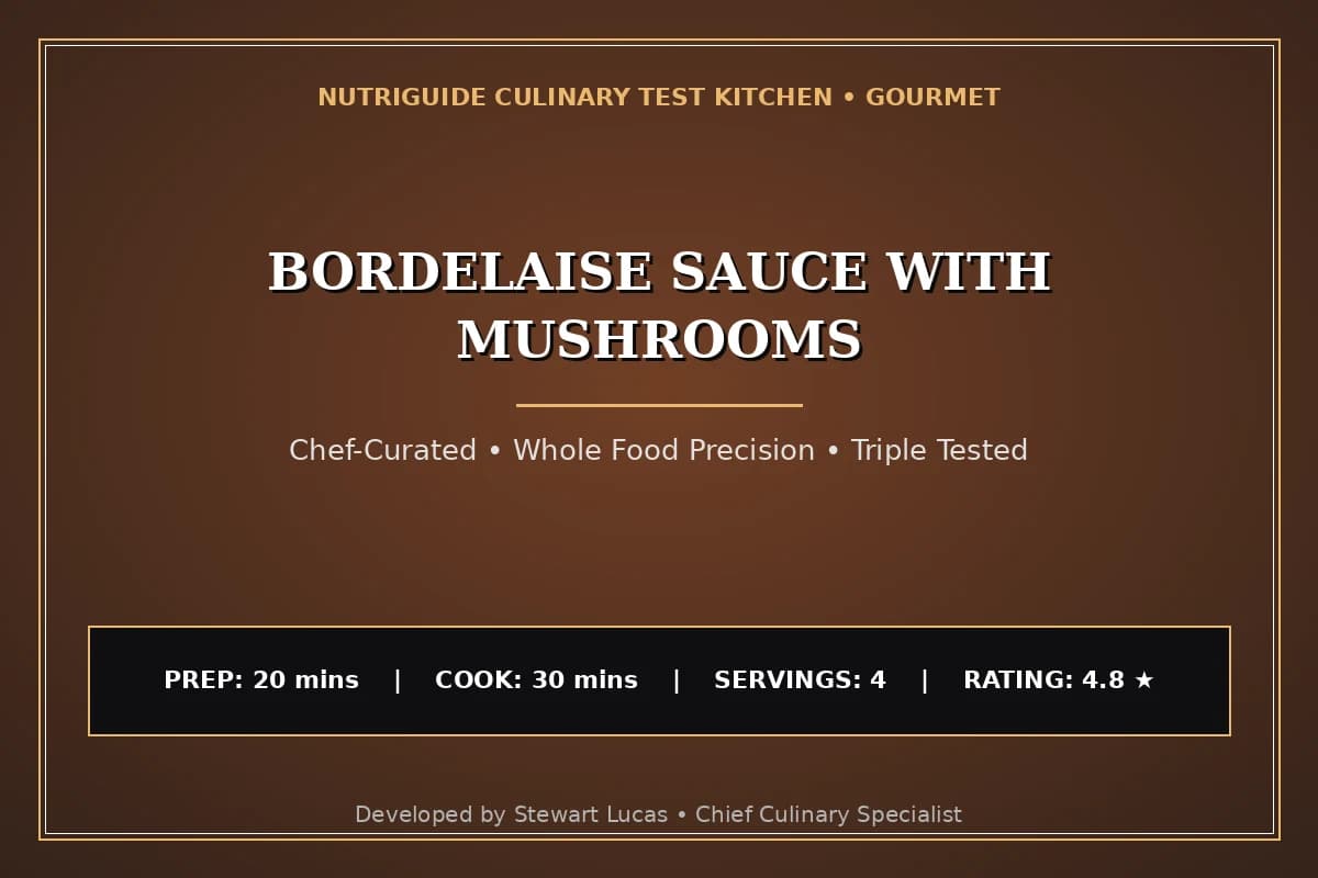 Bordelaise Sauce With Mushrooms