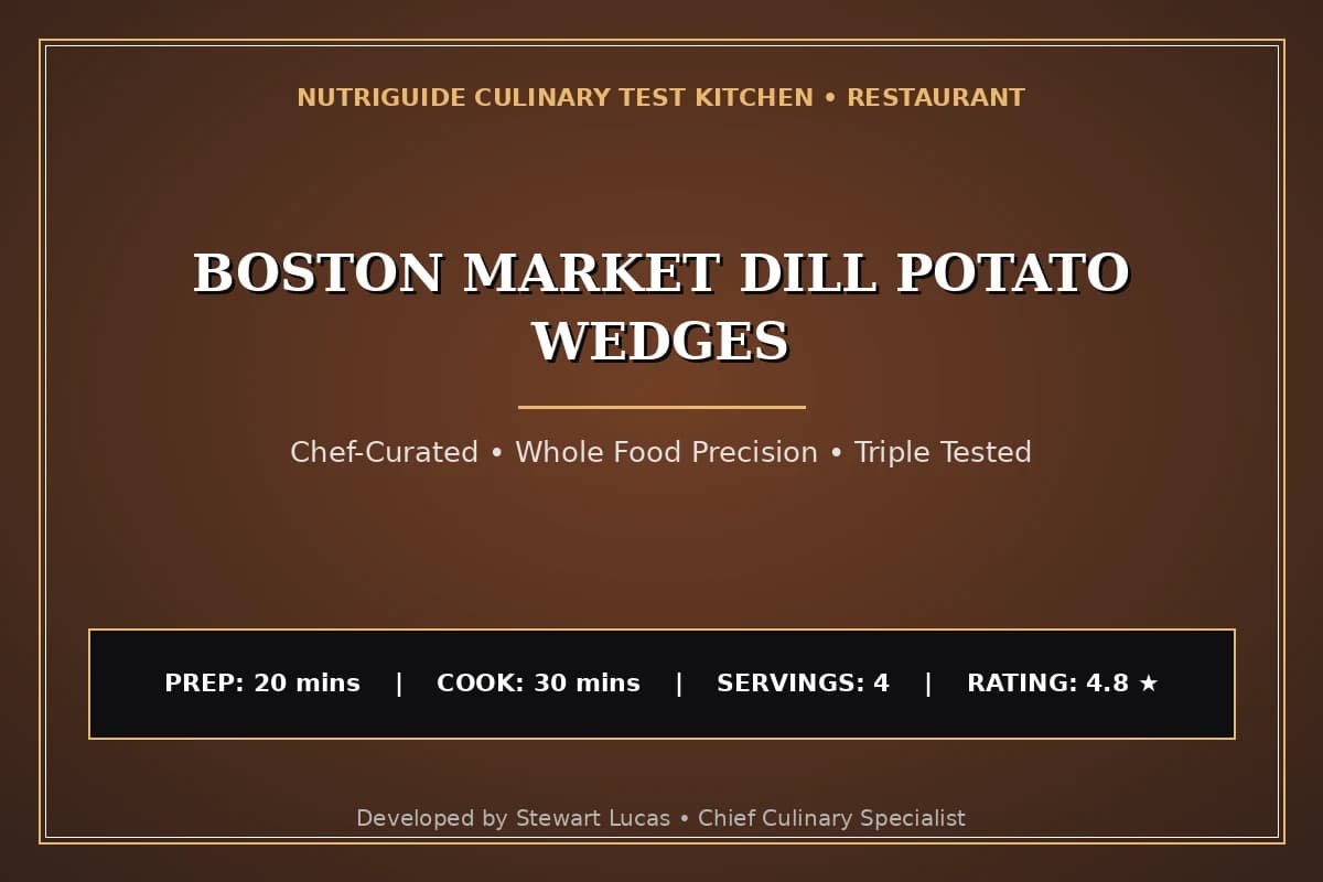 Boston Market Dill Potato Wedges