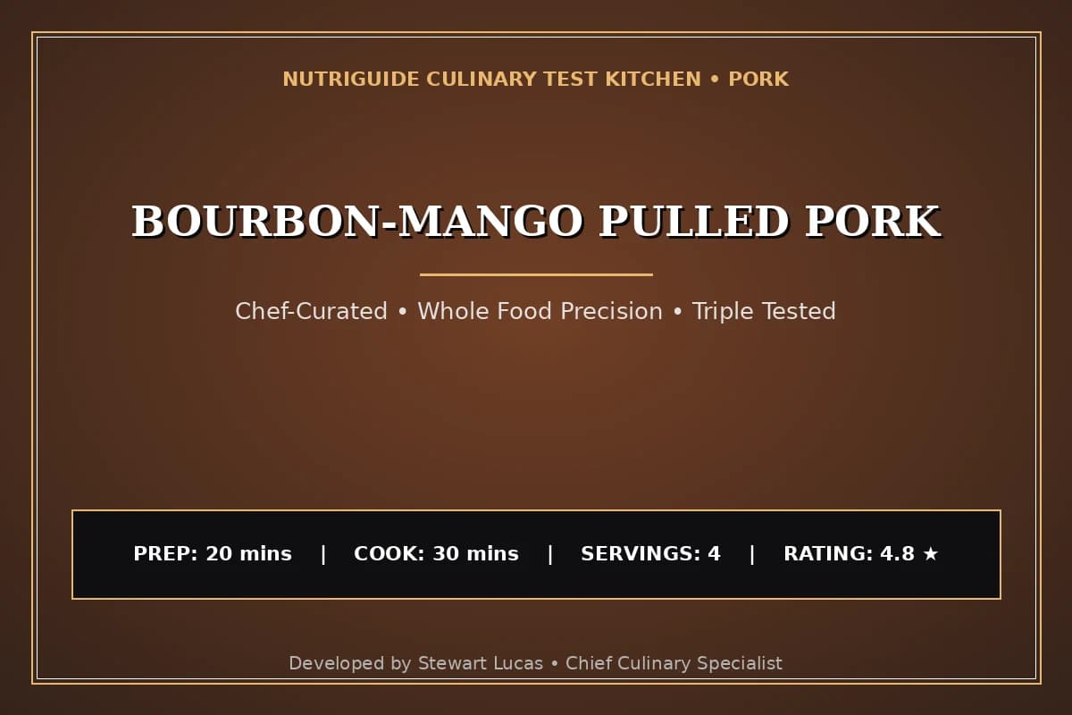 Bourbon-Mango Pulled Pork