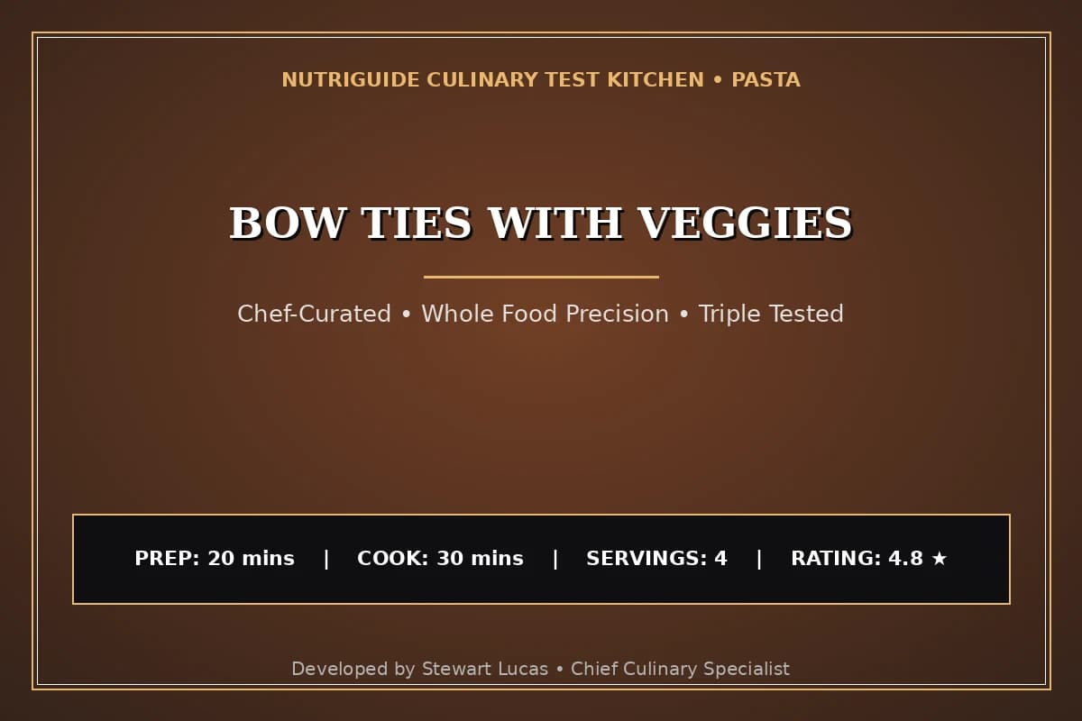 Bow Ties With Veggies