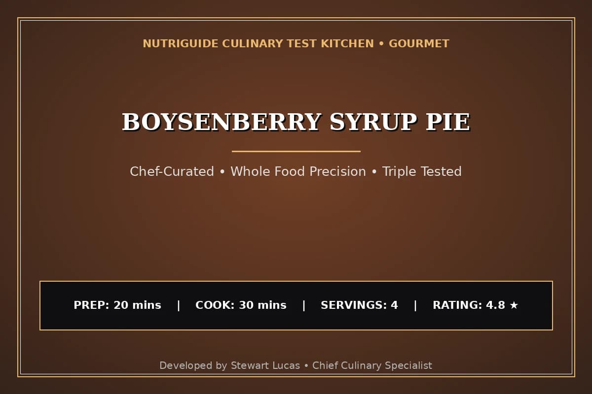 Boysenberry Syrup Pie