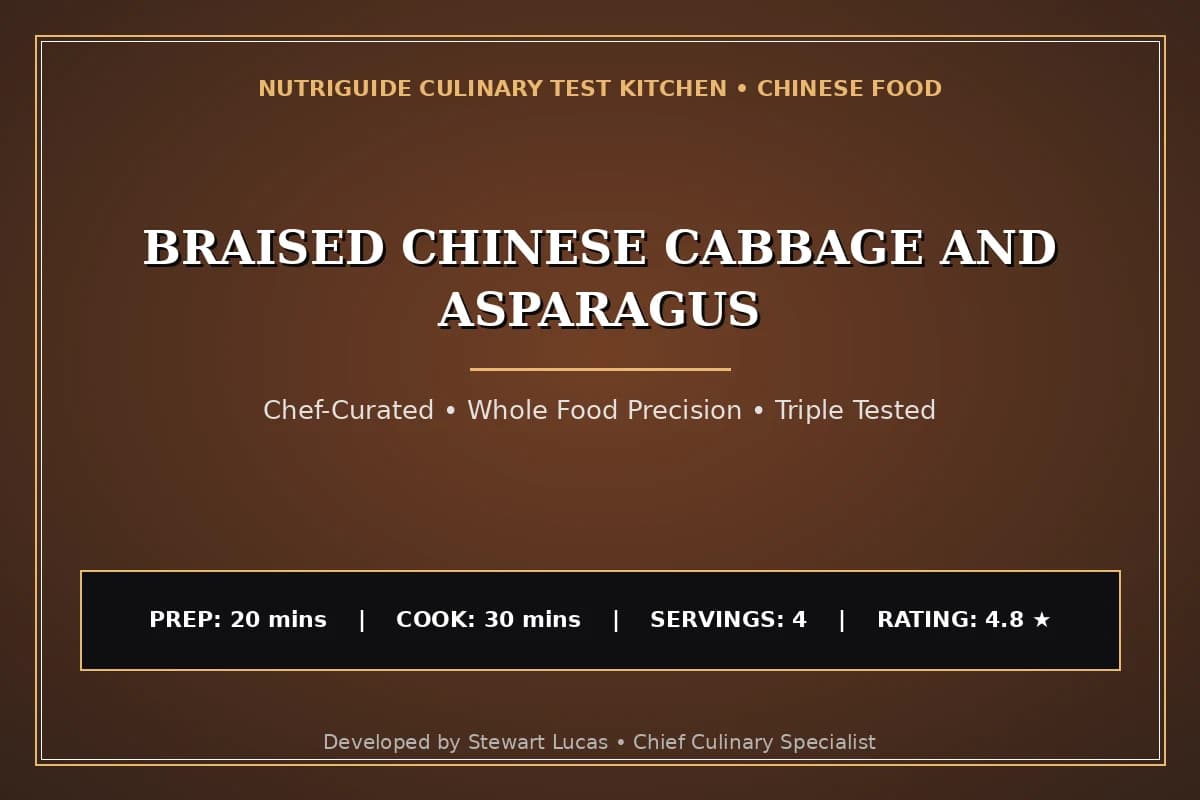 Braised Chinese Cabbage And Asparagus