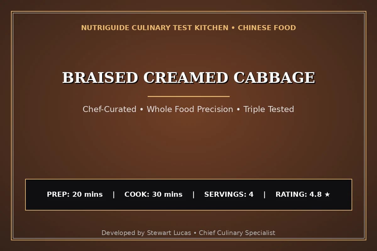 Braised Creamed Cabbage