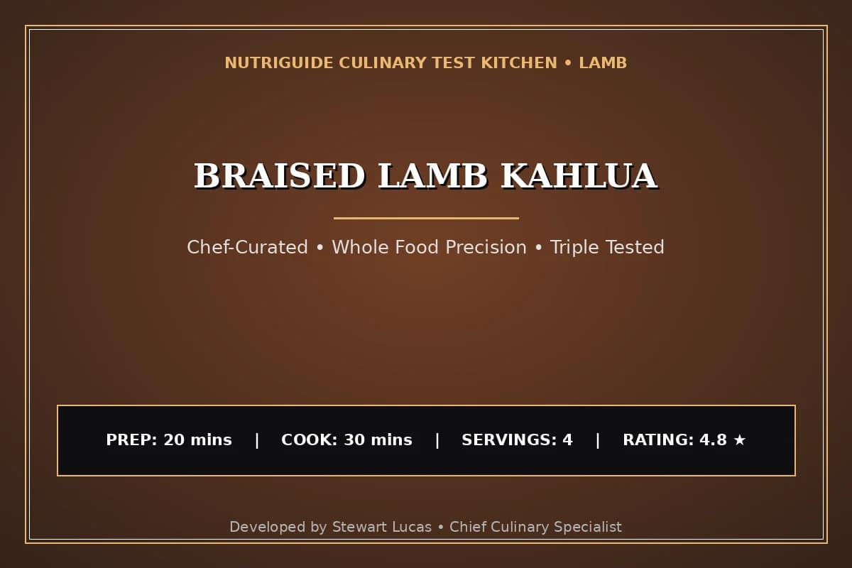 Braised Lamb Kahlua