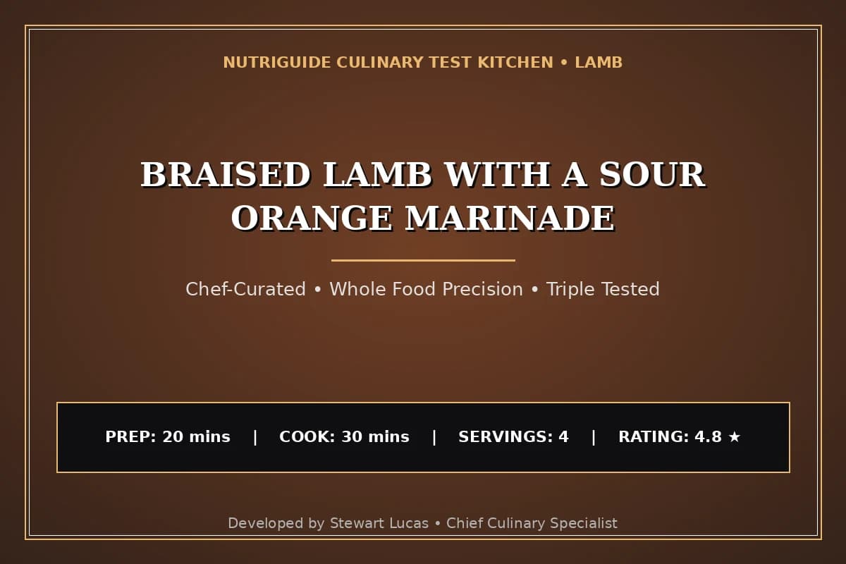 Braised Lamb With A Sour Orange Marinade
