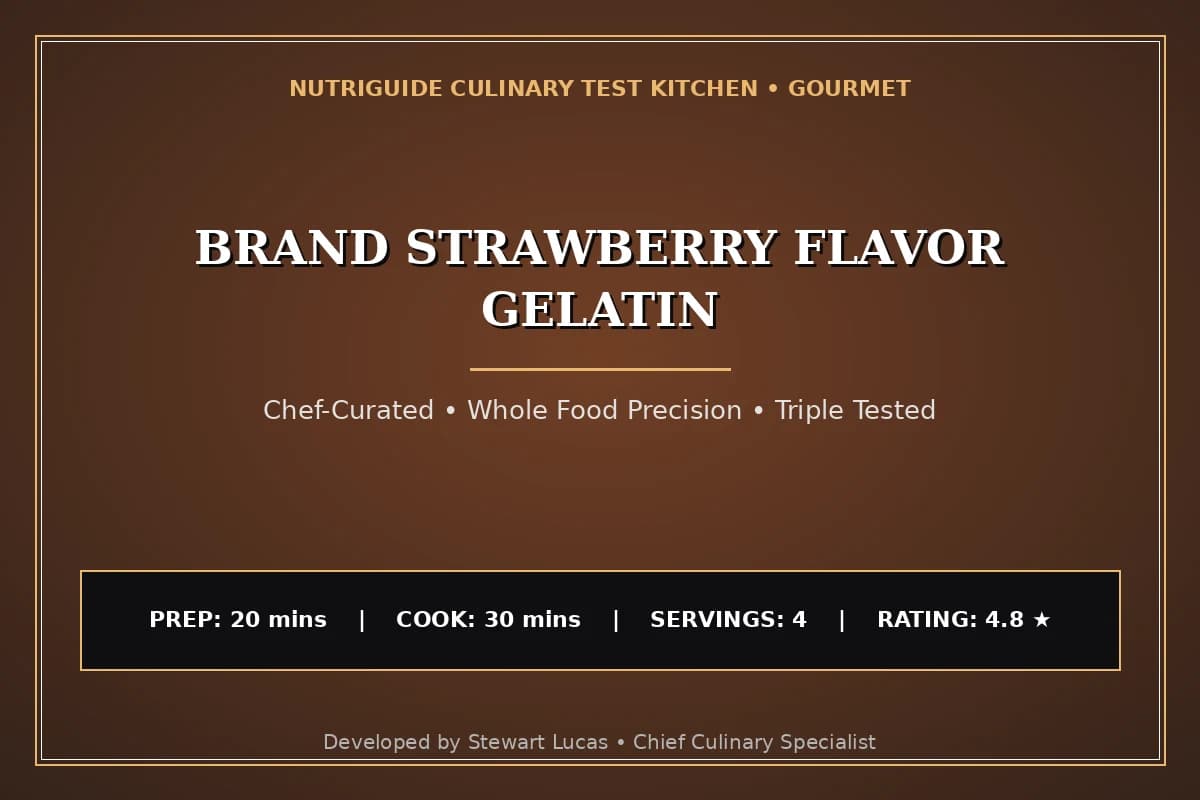 Brand Strawberry Flavor Gelatin