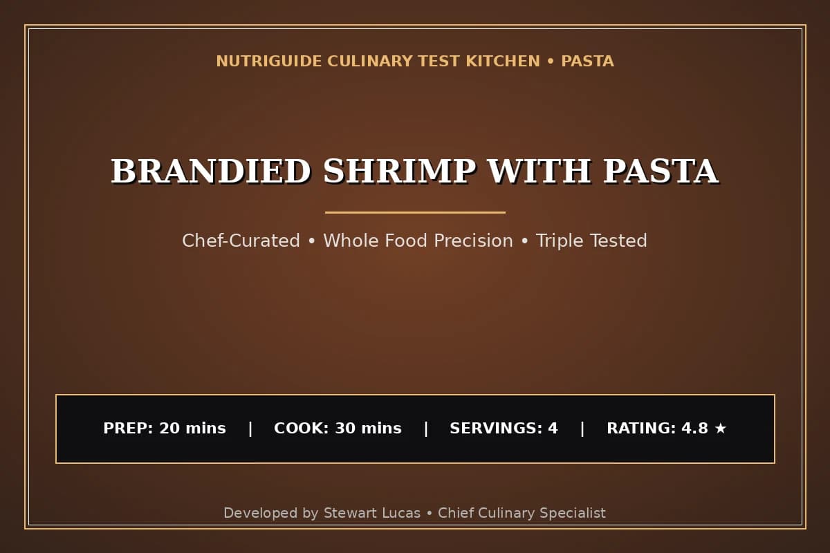 Brandied Shrimp With Pasta