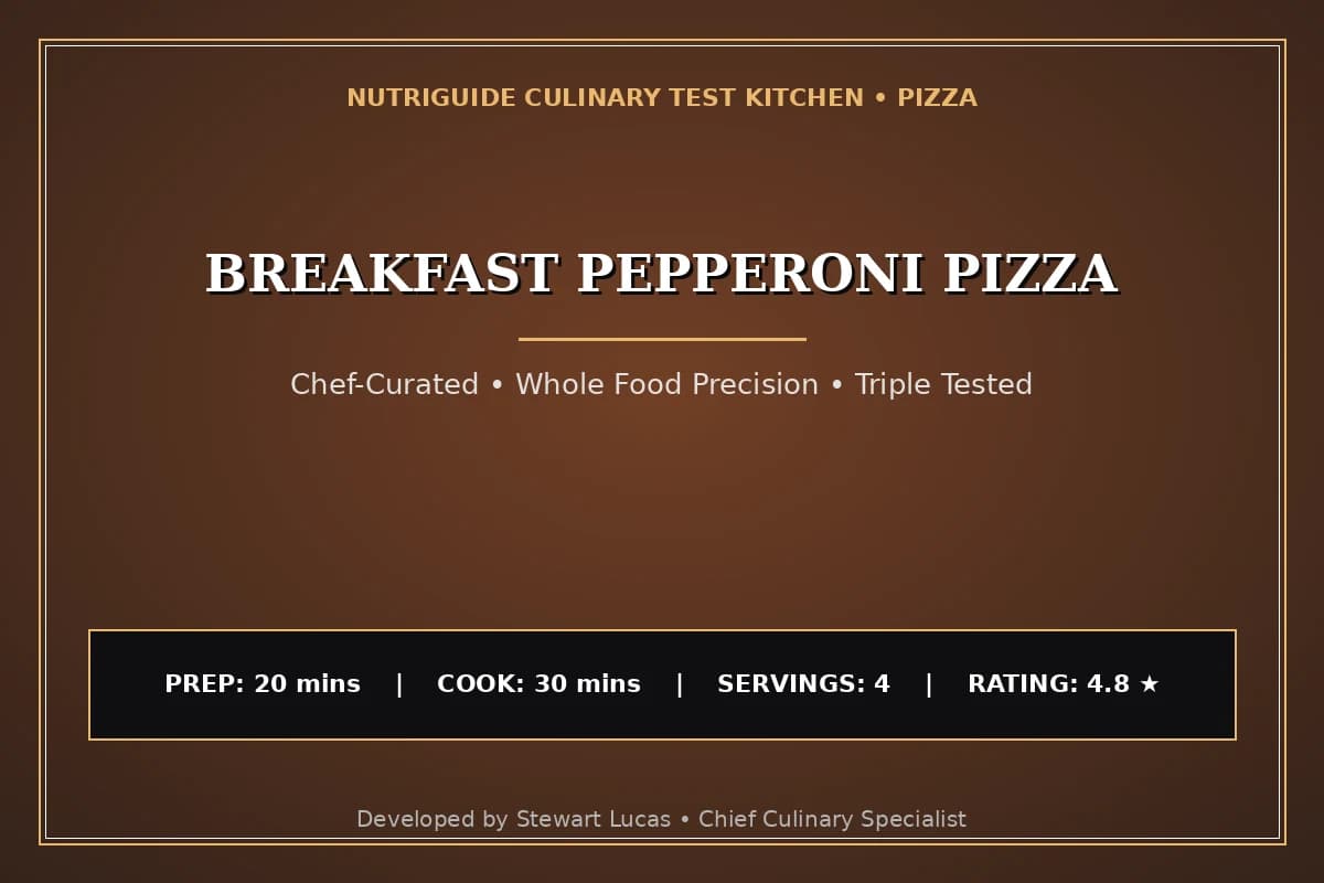 Breakfast Pepperoni Pizza