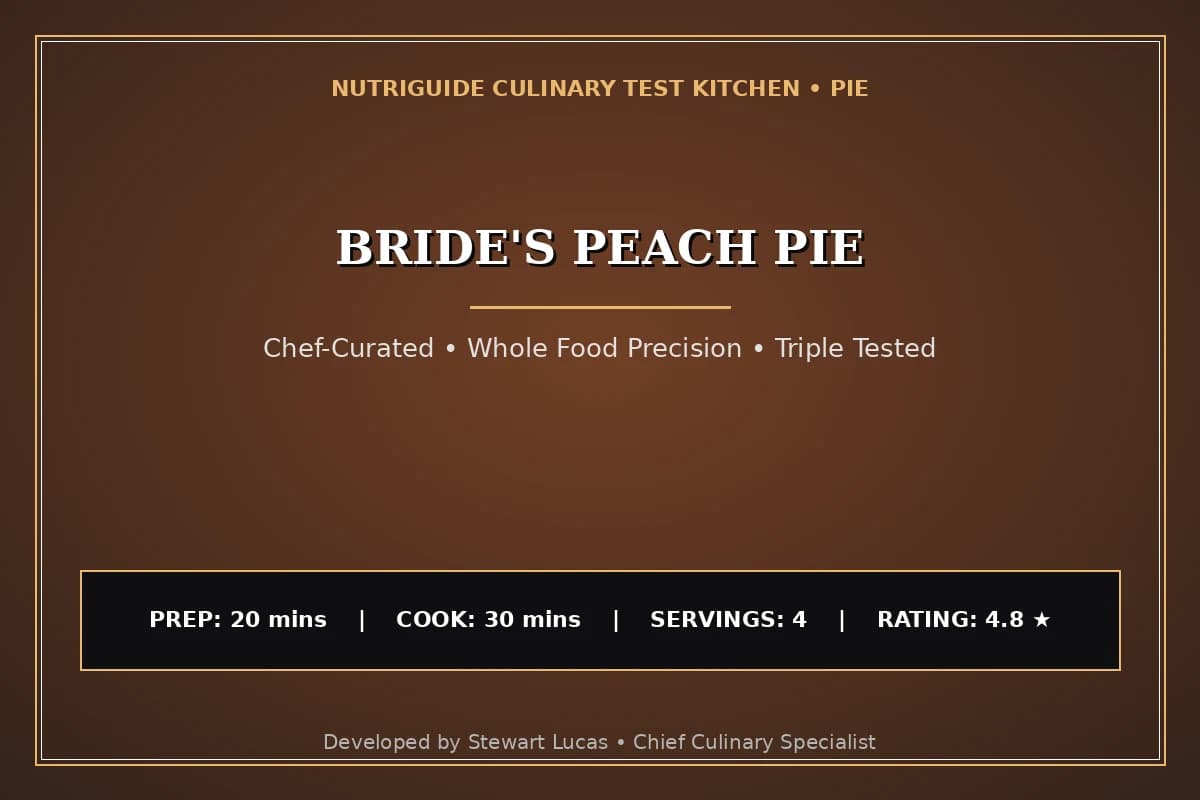 Bride'S Peach Pie