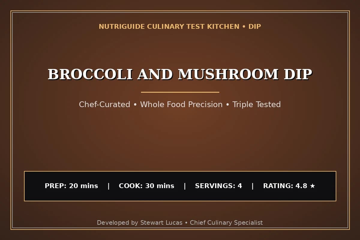Broccoli And Mushroom Dip