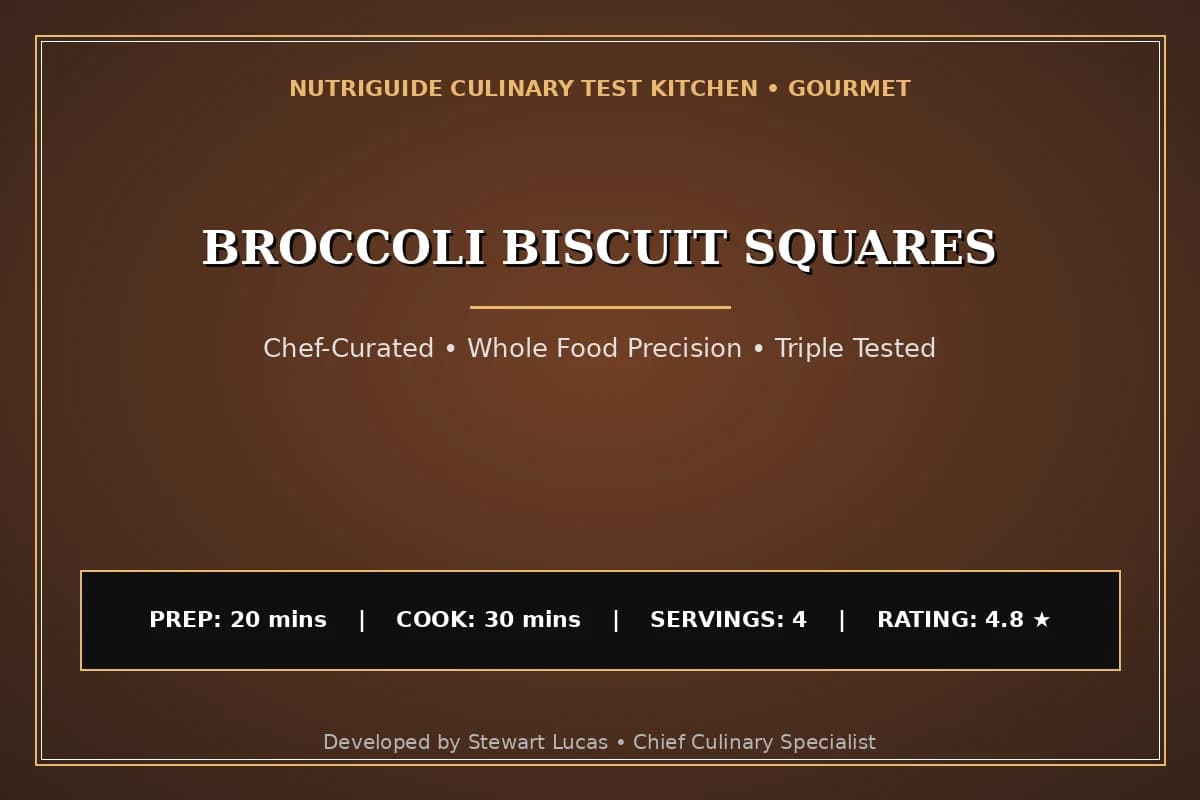 Broccoli Biscuit Squares