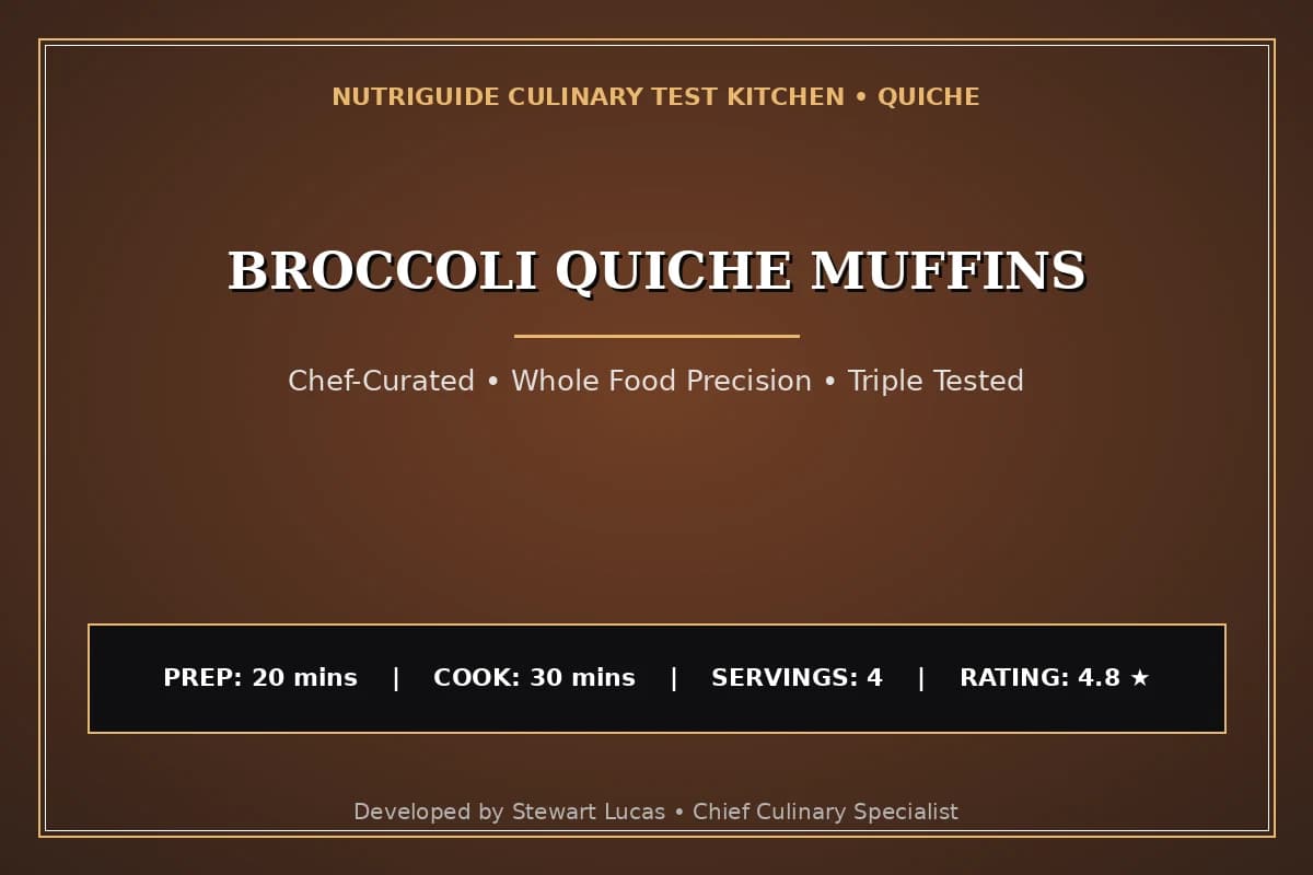 Broccoli Quiche Muffins