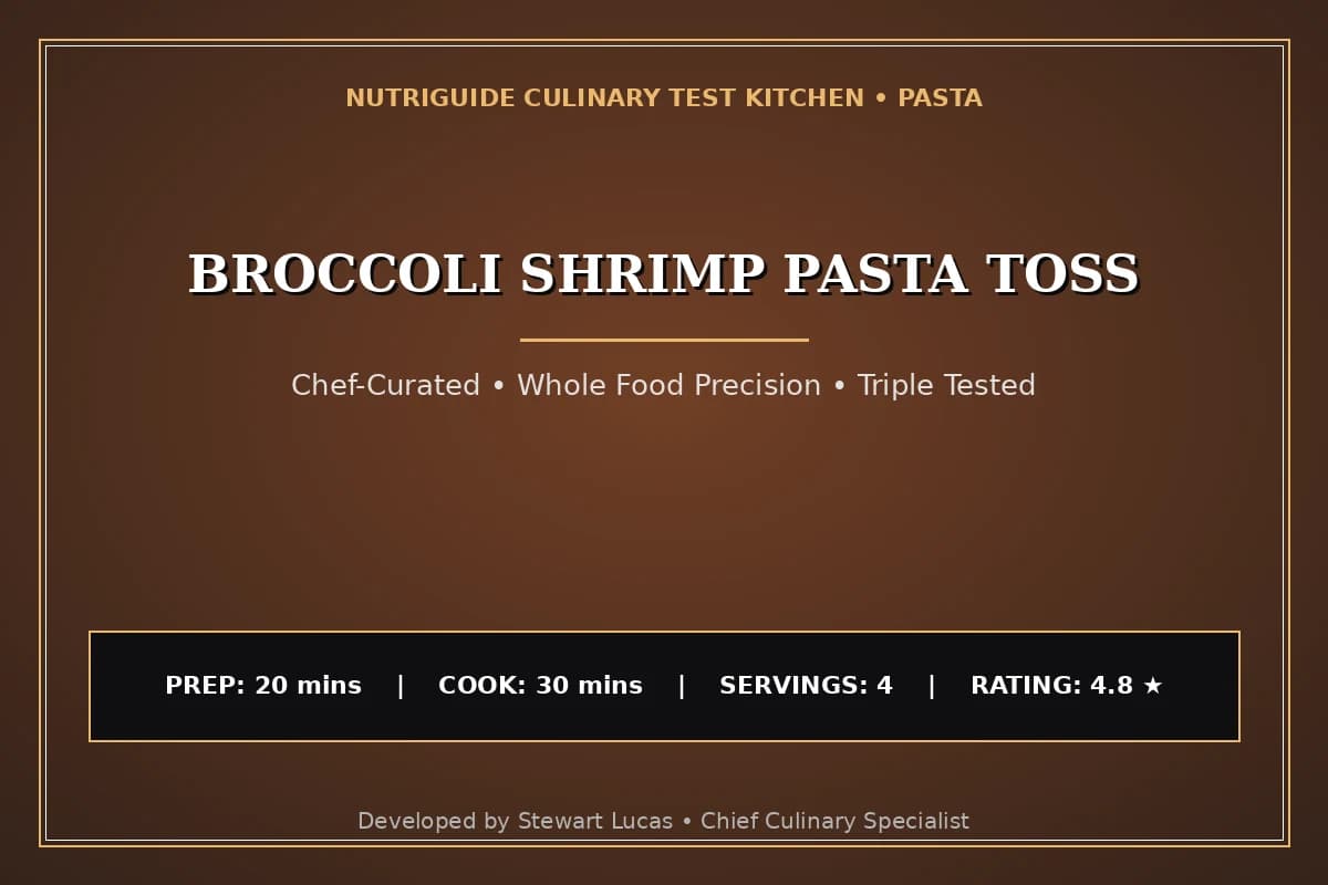 Broccoli Shrimp Pasta Toss