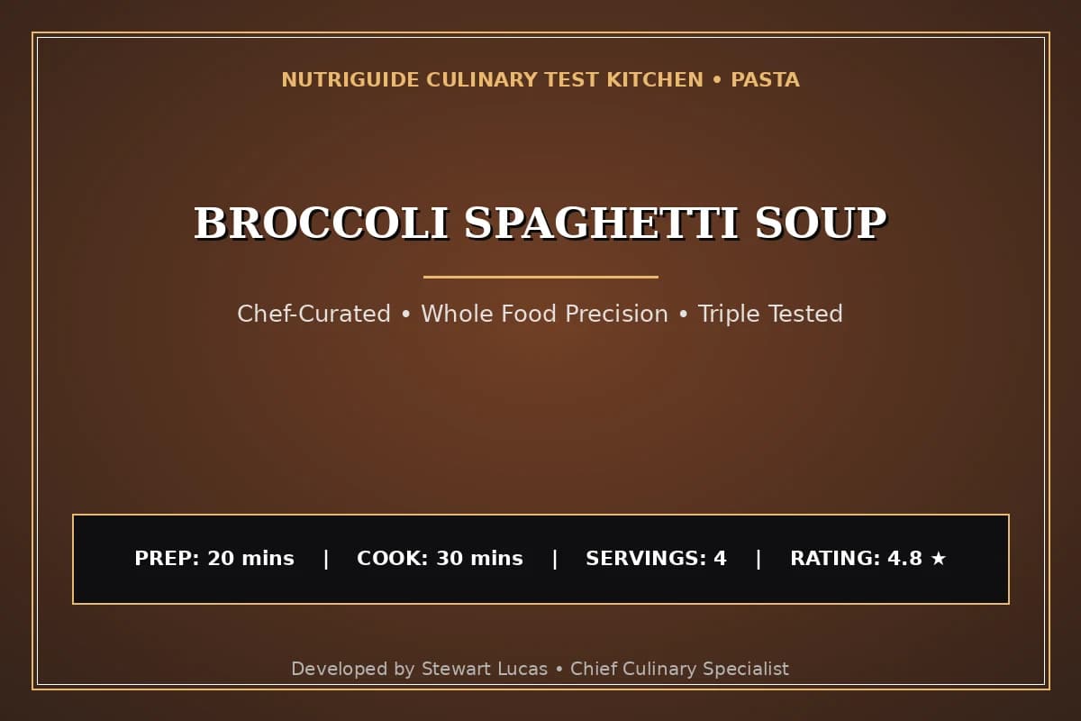 Broccoli Spaghetti Soup