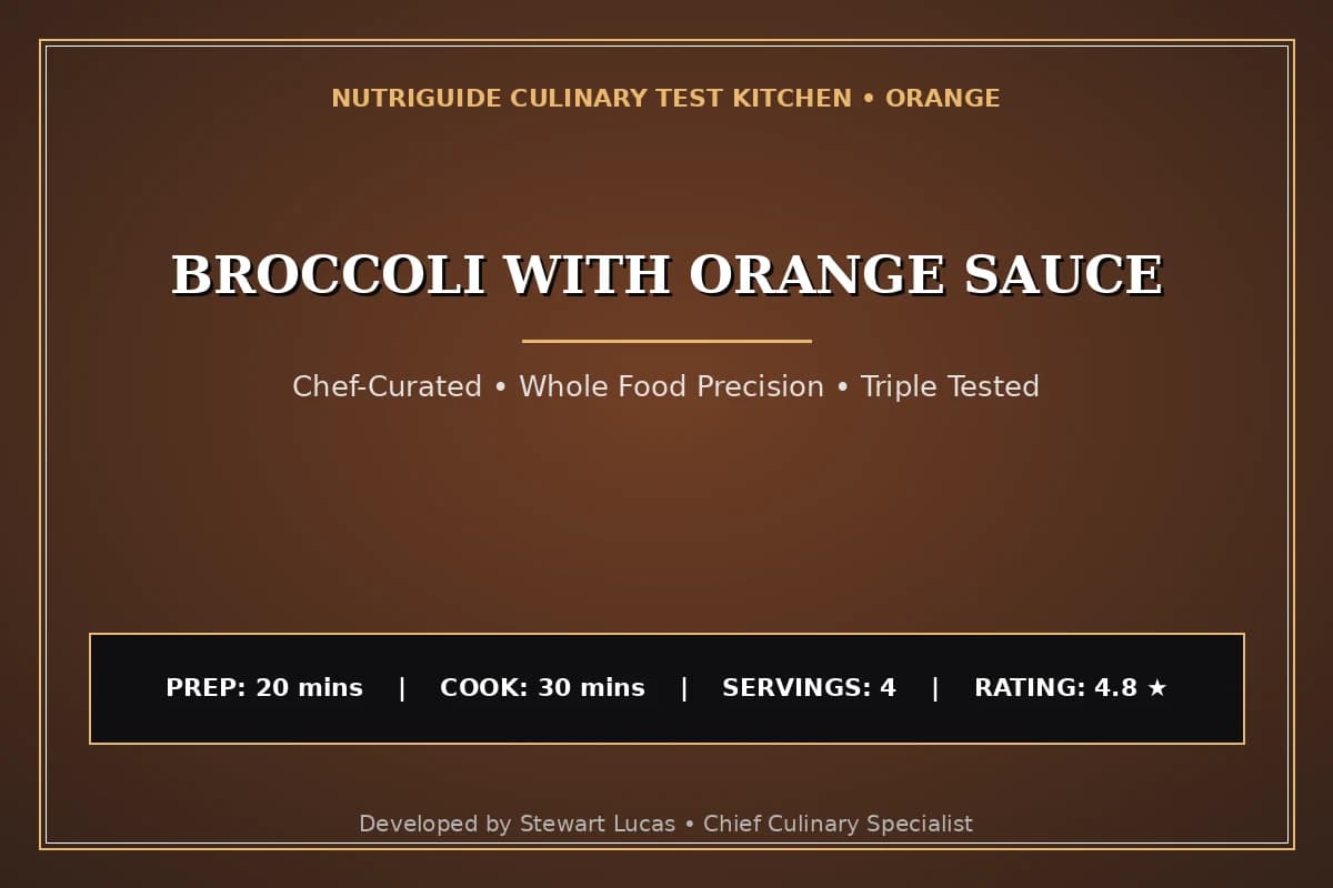 Broccoli With Orange Sauce