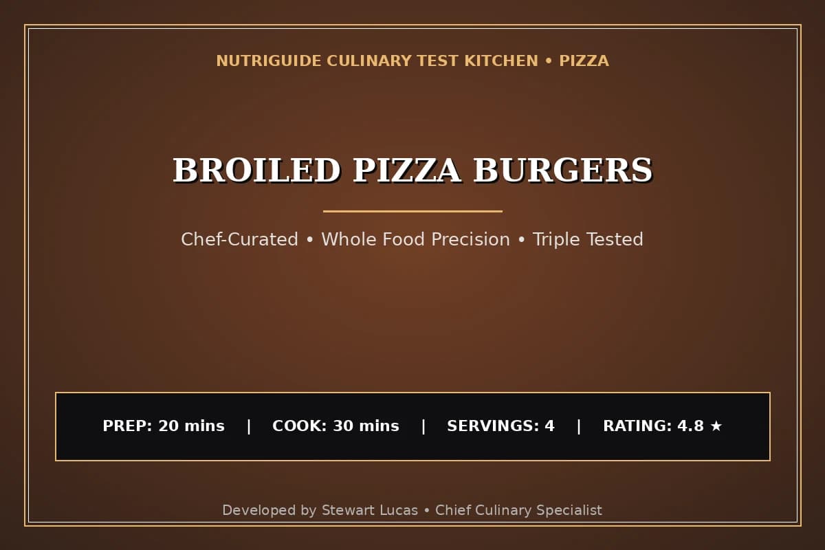 Broiled Pizza Burgers