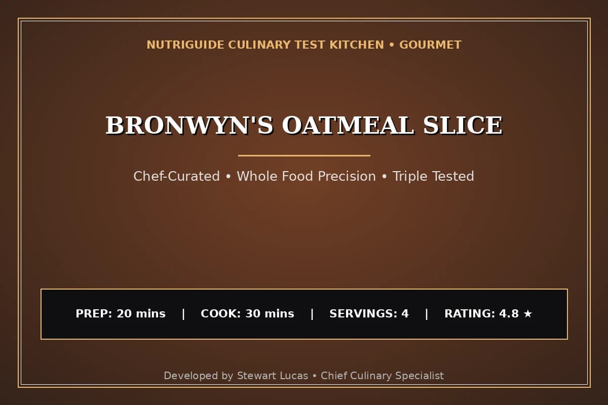 Bronwyn'S Oatmeal Slice