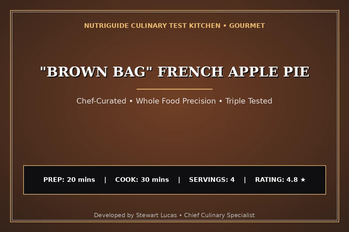 "Brown Bag" French Apple Pie
