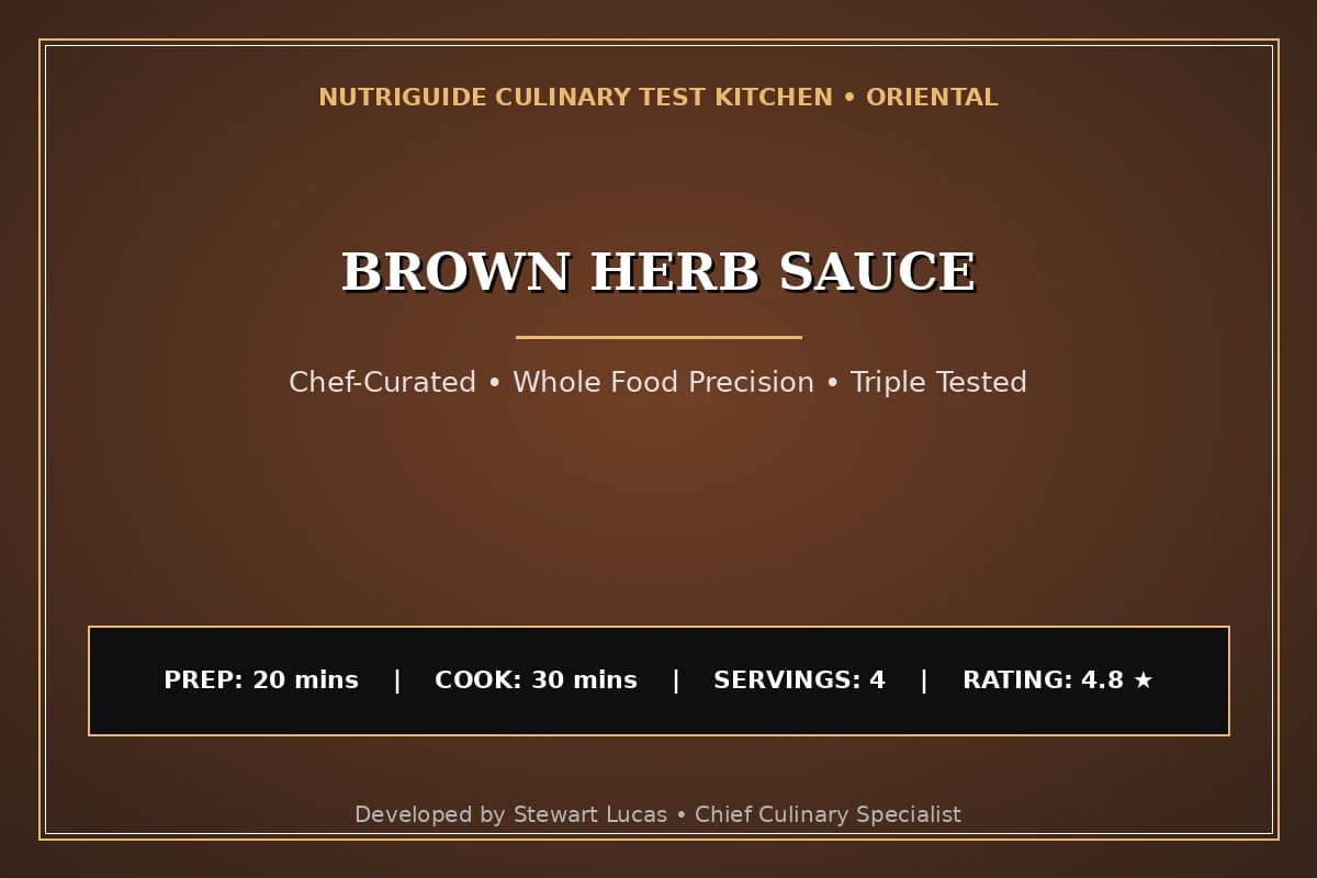 Brown Herb Sauce