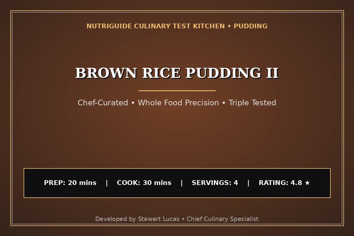 Brown Rice Pudding Ii