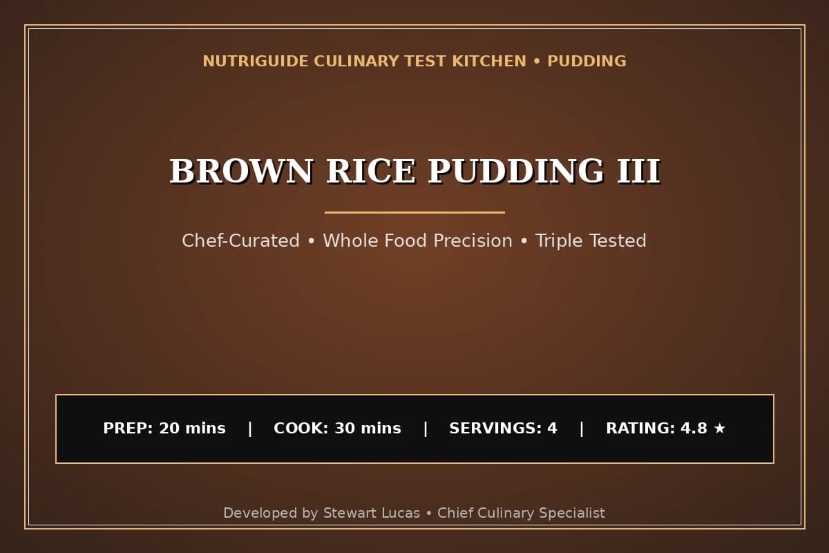Brown Rice Pudding Iii