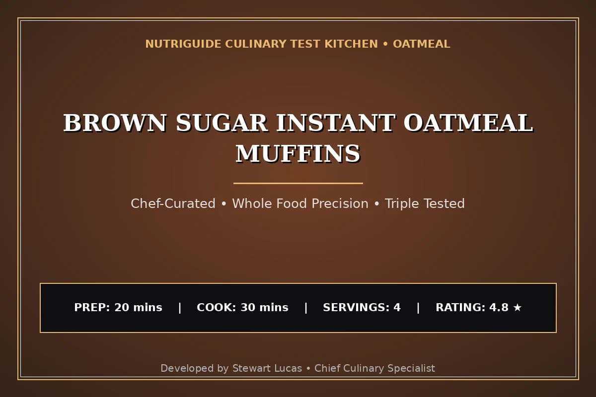 Brown Sugar Instant Oatmeal Muffins