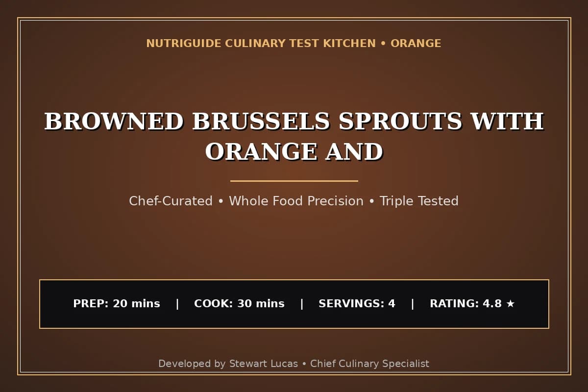 Browned Brussels Sprouts With Orange And