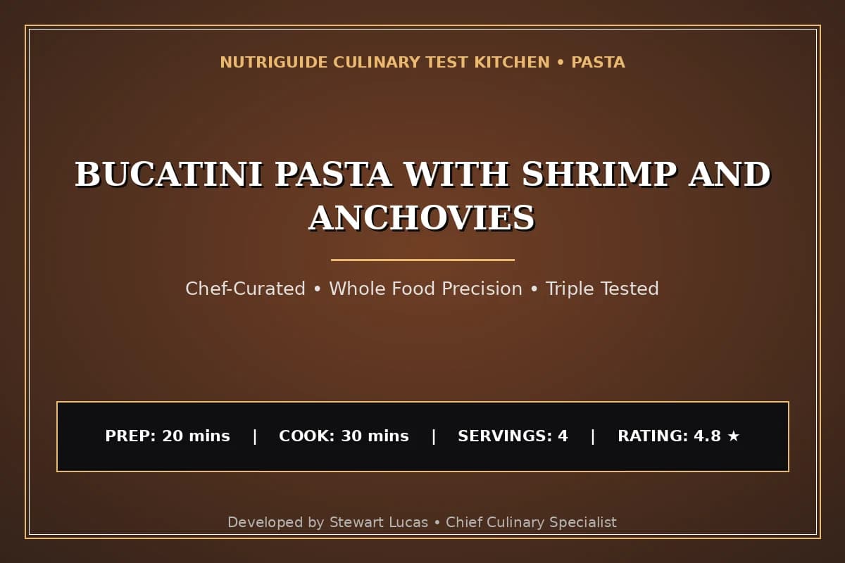 Bucatini Pasta With Shrimp And Anchovies