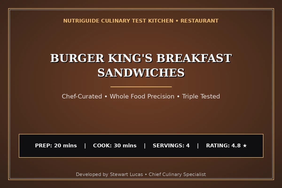 Burger King'S Breakfast Sandwiches