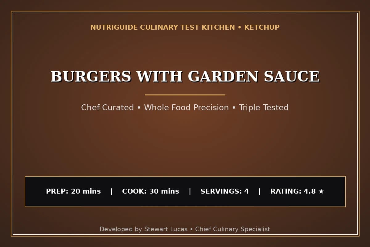Burgers With Garden Sauce