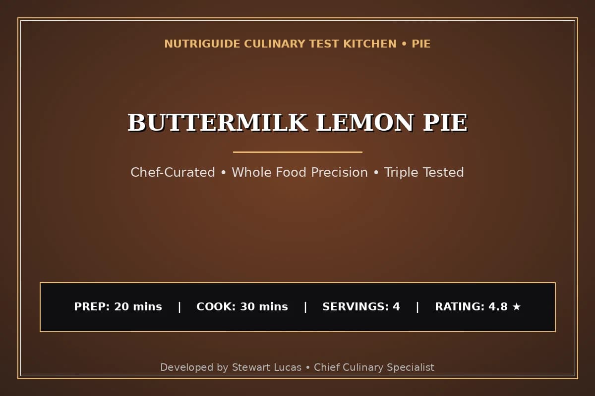 Buttermilk Lemon Pie