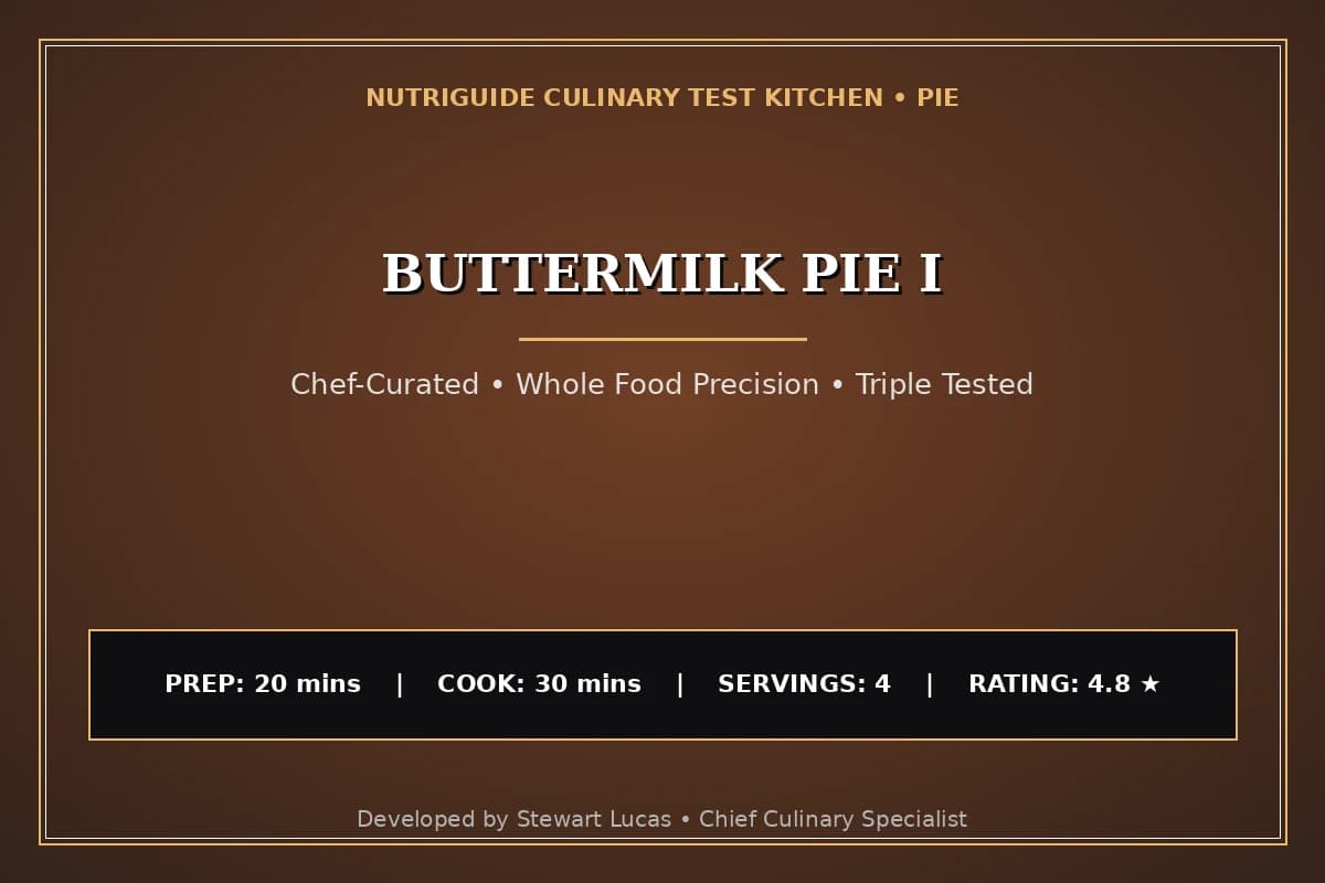 Buttermilk Pie I